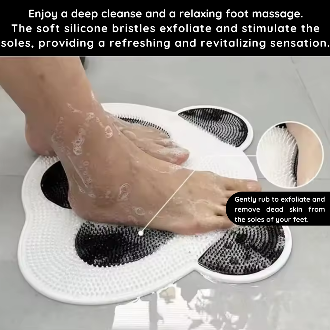 ScrubbyPanda – Exfoliating and Non-Slip Massage Pad for Bath.