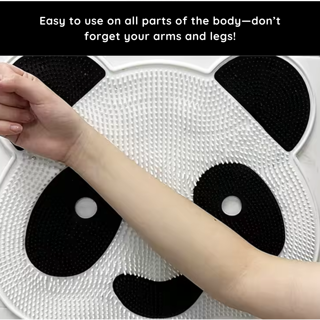 ScrubbyPanda – Exfoliating and Non-Slip Massage Pad for Bath.